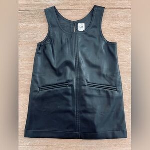 GAP Baby black faux leather dress - NWOT